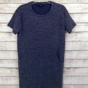 Everly Oversized Knit Dress Purple with Pockets S